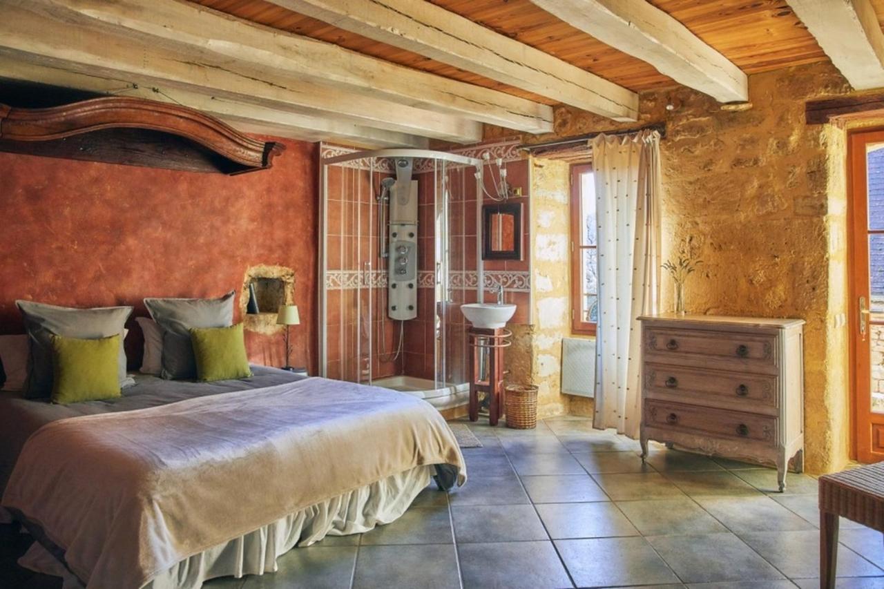 La Maison Bleue - Gîte de Charme Vitrac  Eksteriør billede